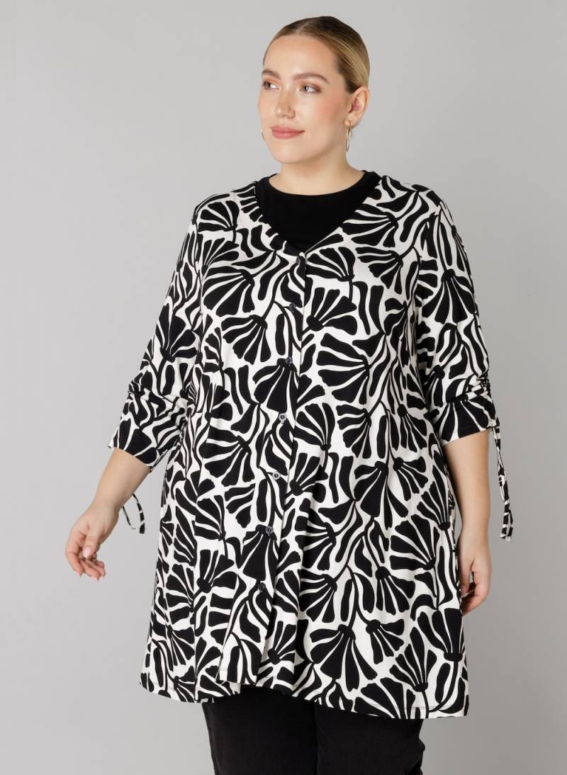 Große Größen Tunika Orianna, Damen, schwarz, Größe: 44, Viskose/Nylon, Happy Size DE Women von Colletta