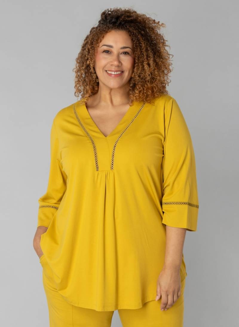 Große Größen Tunika Petra, Damen, türkis, Größe: 44, Viskose/Synthetische Fasern, Happy Size DE Women von Colletta