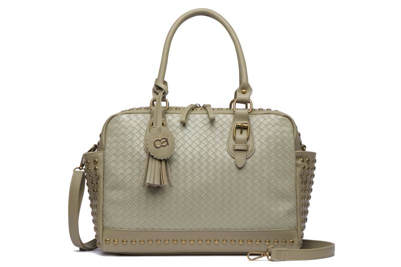 COLLEZIONE ALESSANDRO Schultertasche "Berlin" mit Nieten und Flechtung von Collezione Alessandro