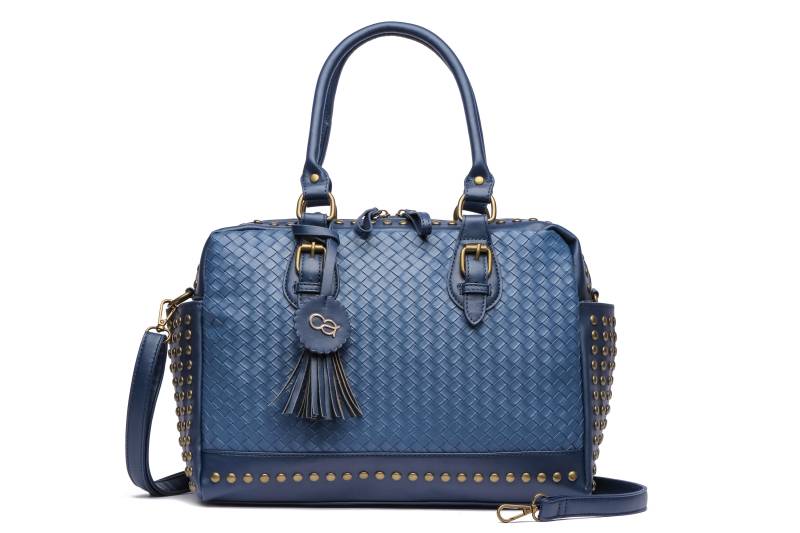 COLLEZIONE ALESSANDRO Schultertasche "Berlin" mit Nieten und Flechtung von Collezione Alessandro