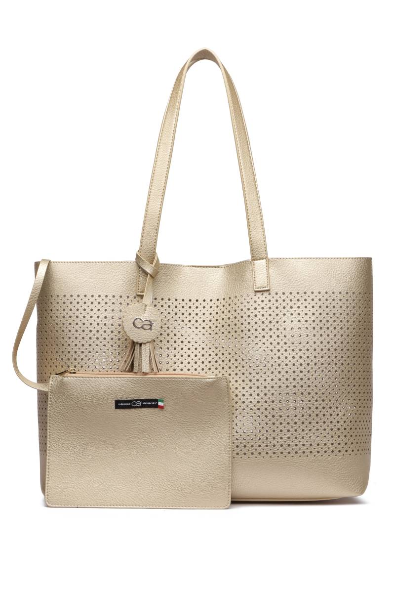 COLLEZIONE ALESSANDRO Schultertasche "Glam" mit Lochstanzung von Collezione Alessandro