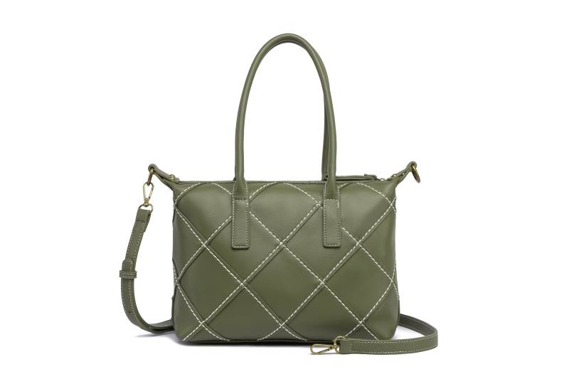 COLLEZIONE ALESSANDRO Schultertasche "Patches" handwerklich gefertigt mit Kontrastnaht von Collezione Alessandro