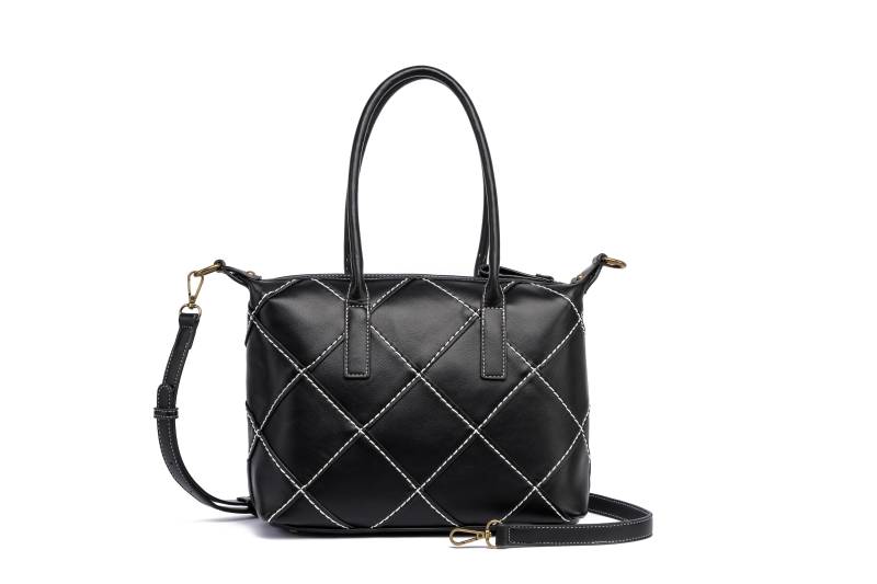 COLLEZIONE ALESSANDRO Schultertasche "Patches" handwerklich gefertigt mit Kontrastnaht von Collezione Alessandro