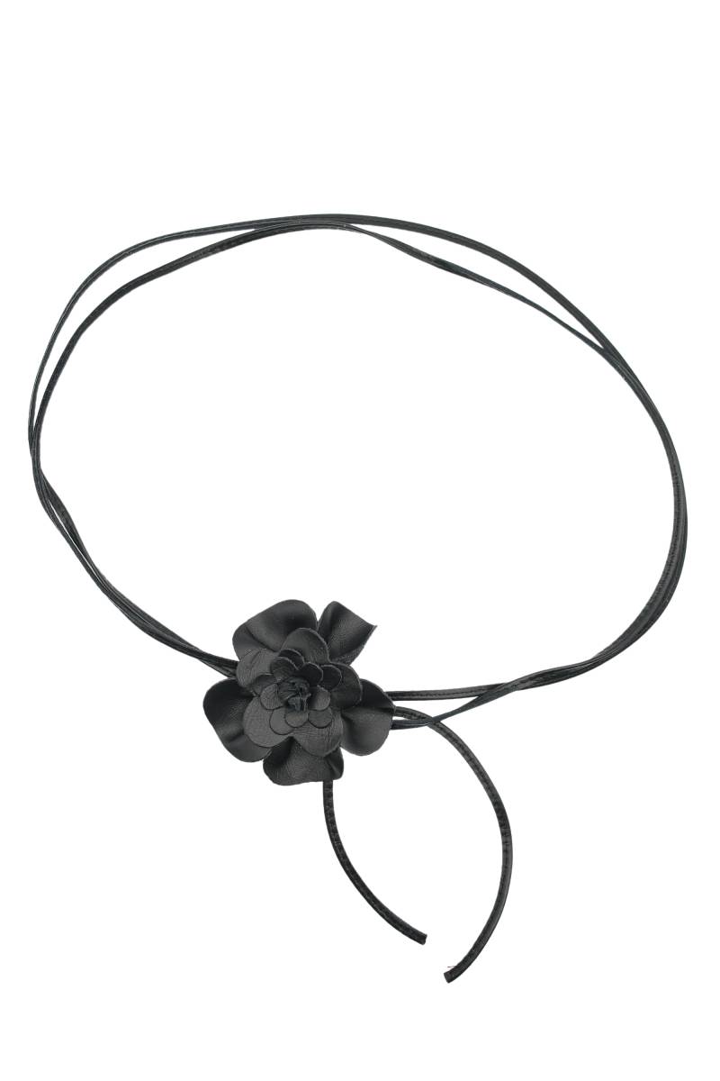 COLLEZIONE ALESSANDRO Taillengürtel "Blüte" Lederband mit echt Leder Blüte von Collezione Alessandro