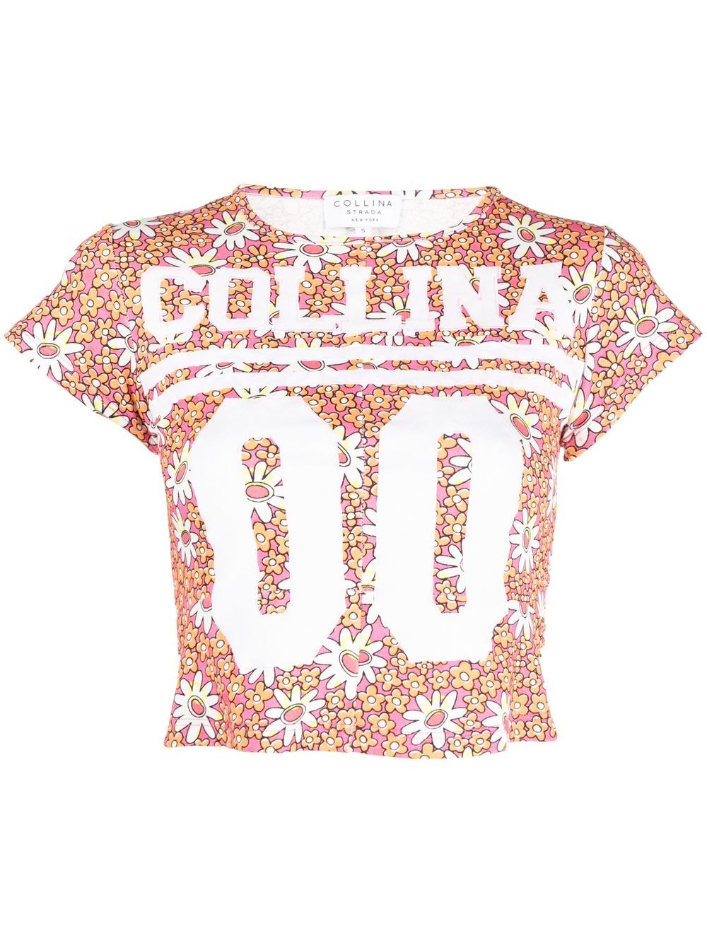 Collina Strada T-Shirt mit Logo-Print - Rosa von Collina Strada