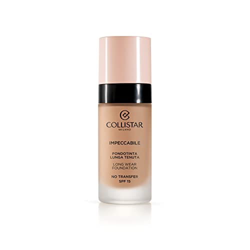 Collistar Unvermeidliche Foundation, lange haltbar, kein Transfer, SPF 15, sofortige Feuchtigkeit und bis zu 120 Stunden, natürliches mattes Finish, zweite Hautoptik, modulierbare Deckkraft, 30 ml von Collistar