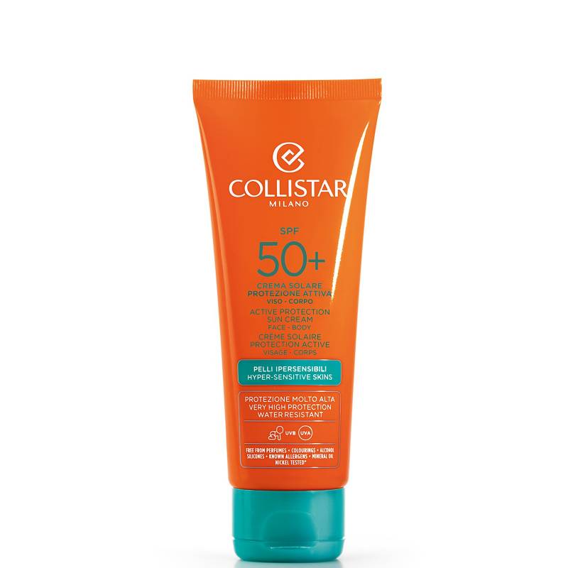 Collistar Aktivschutz Sonnencreme für Gesicht und Körper LSF 50+ 100 ml von Collistar