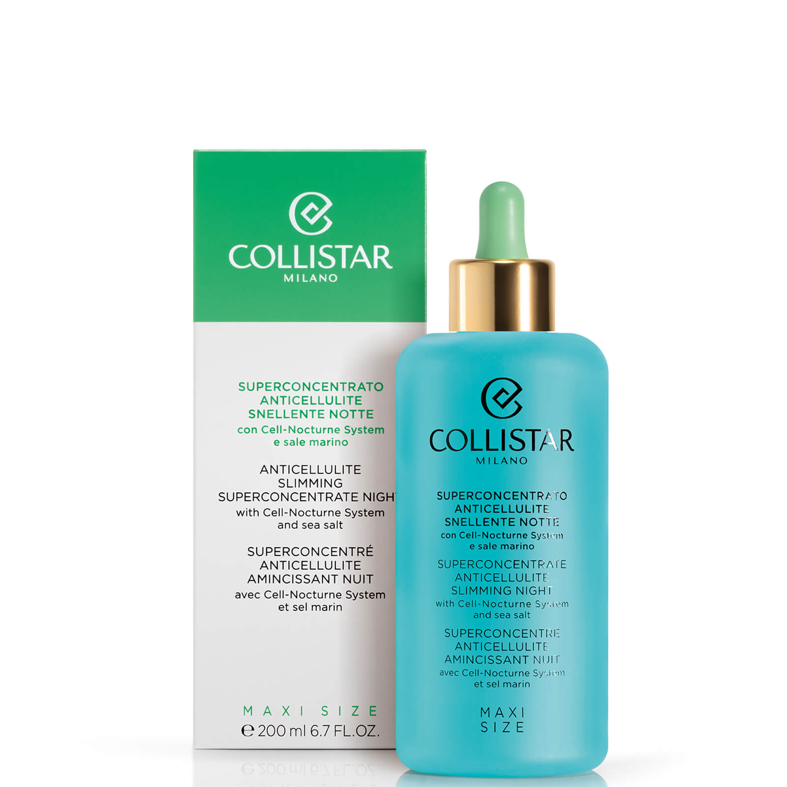 Collistar Anticellulite Slimming Superconcentrate Night with Cell-Nocturne System and Sea Salt 200ml von Collistar