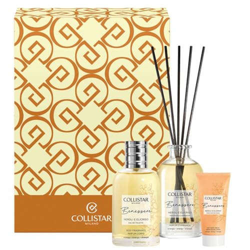 Collistar Benessere Geschenkbox Neroli e Helichrysum Eau de Toilette 100 ml Raumduft 100 ml Körpercreme 50 ml von Collistar