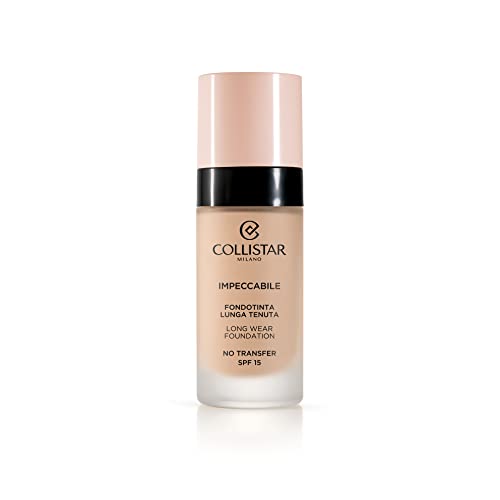 Collistar Impeccabile Foundation mit langem Halt, No transfer, sofortige Feuchtigkeitsversorgung, natürliches mattes Finish bis zu 12 h, fühlt sich an wie eine zweite Haut, variable Deckkraft, 30 ml von Collistar