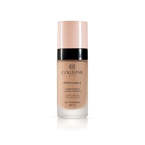 Collistar Impeccabile Foundation mit langem Halt, No transfer, sofortige Feuchtigkeitsversorgung, natürliches mattes Finish bis zu 12 h, fühlt sich an wie eine zweite Haut, variable Deckkraft, 30 ml von Collistar