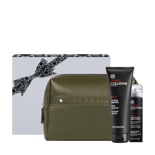 Collistar Set für Herren Dusche & Rasur mit Tasche, belebendes Duschgel 250 ml + Mini-Bartschaum Perfekte Passform 75 ml + Tasche Collistar Set für Herren Dusche & Rasur mit Tasche, belebendes Duschgel 250 ml + Mini-Bartschaum Perfekte Passform 75 ml + Tasche von Collistar