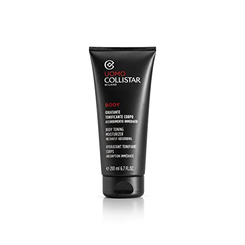 Collistar feuchtigkeitsspendende, tonisierende Körpercreme für Männer, Creme-Gel mit hoher feuchtigkeitsspendender und tonisierender Wirkung, erfrischende Wirkung, zieht sofort ein, 200ml von Collistar