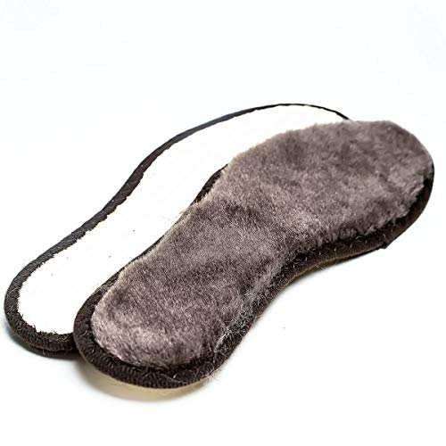 Collonil Polar Exclusive Lammfellsohle für Kinder und Erwachsene (Gr. 22-47) + Rema Einlagenbeutel (45, Braun) von Collonil