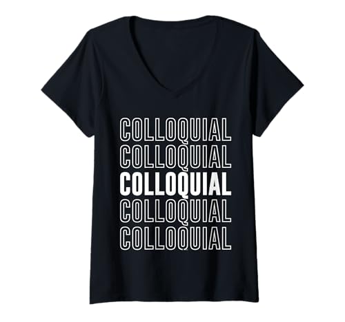 Damen Umgangssprachlich T-Shirt mit V-Ausschnitt Damen Umgangssprachlich T-Shirt mit V-Ausschnitt von Colloquial Apparel
