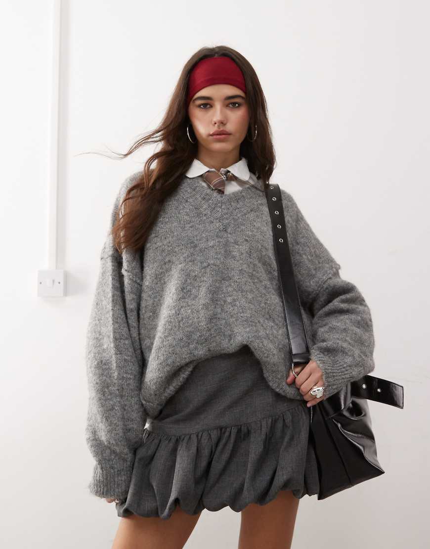 COLLUSION - Eleganter Minirock in Schwarz mit Ballonrock von Collusion