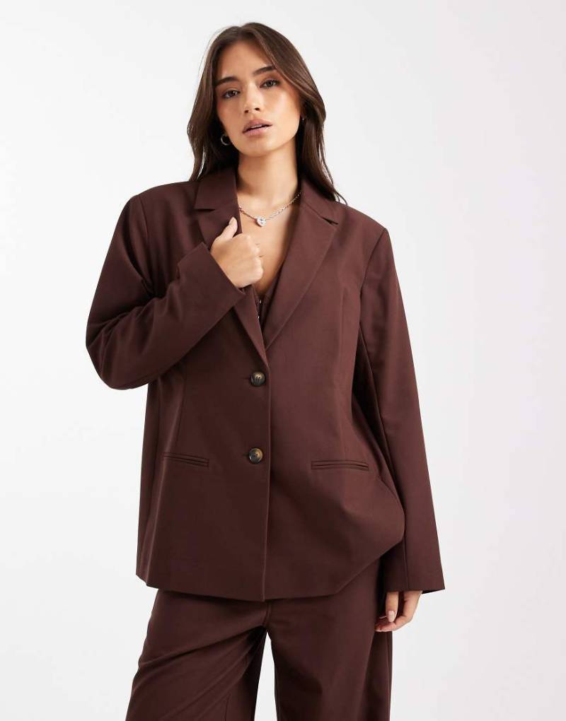 COLLUSION - Eleganter Oversize-Blazer in Schokobraun-Brown COLLUSION - Eleganter Oversize-Blazer in Schokobraun-Brown von Collusion