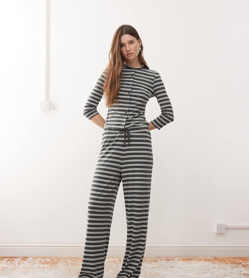 COLLUSION - Gestreifte Hose mit weitem Bein, Kombiteil-Bunt von Collusion