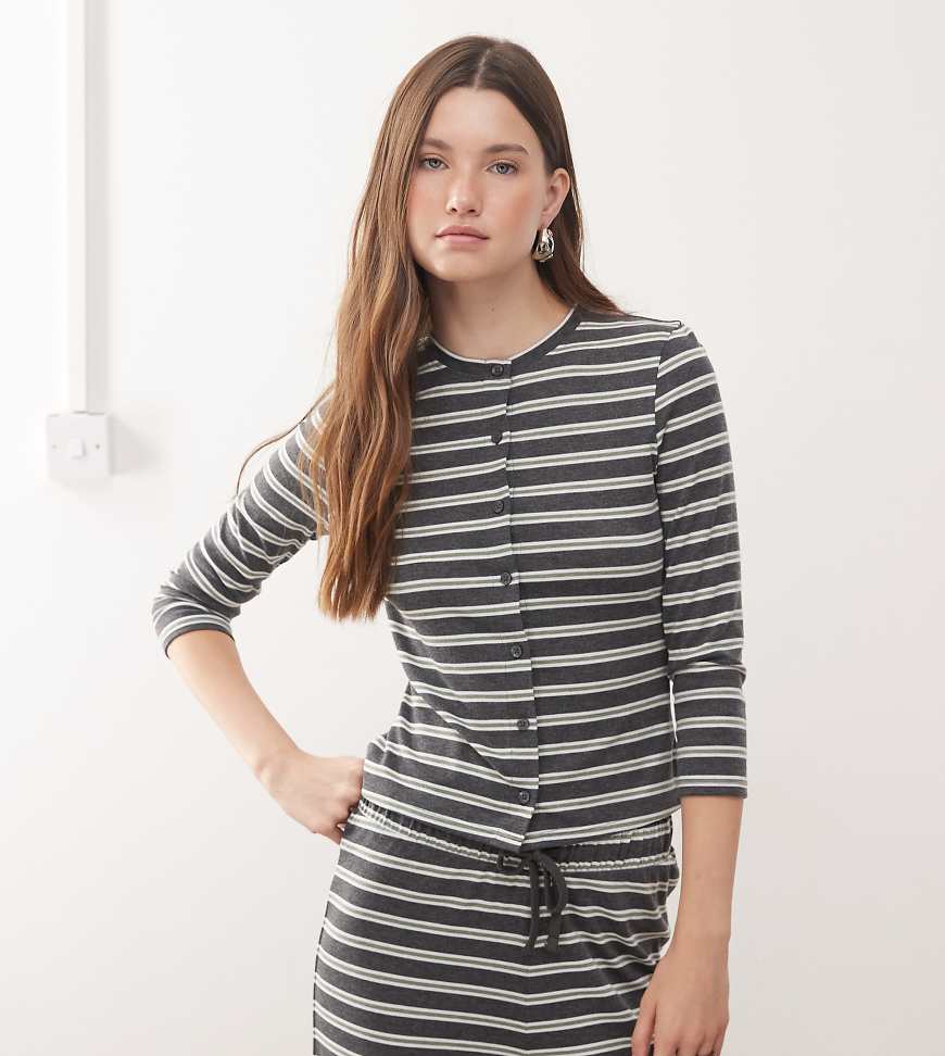 COLLUSION - Gestreifte Strickjacke mit Knopfleiste, Kombiteil-Bunt COLLUSION - Gestreifte Strickjacke mit Knopfleiste, Kombiteil-Bunt von Collusion