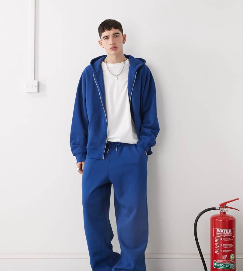 COLLUSION - Jogginghose in Marineblau mit lockerem Schnitt, Kombiteil von Collusion
