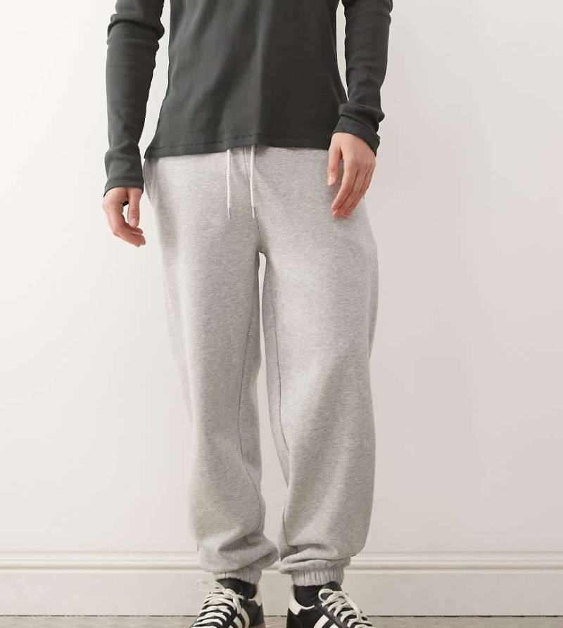COLLUSION - Jogginghose in meliertem Grau mit Bündchen von Collusion