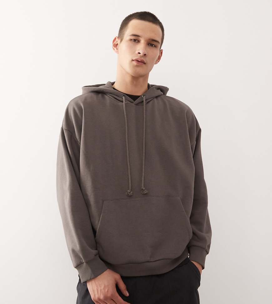 COLLUSION - Kastiger Kapuzenpullover in Anthrazit-Grau von Collusion