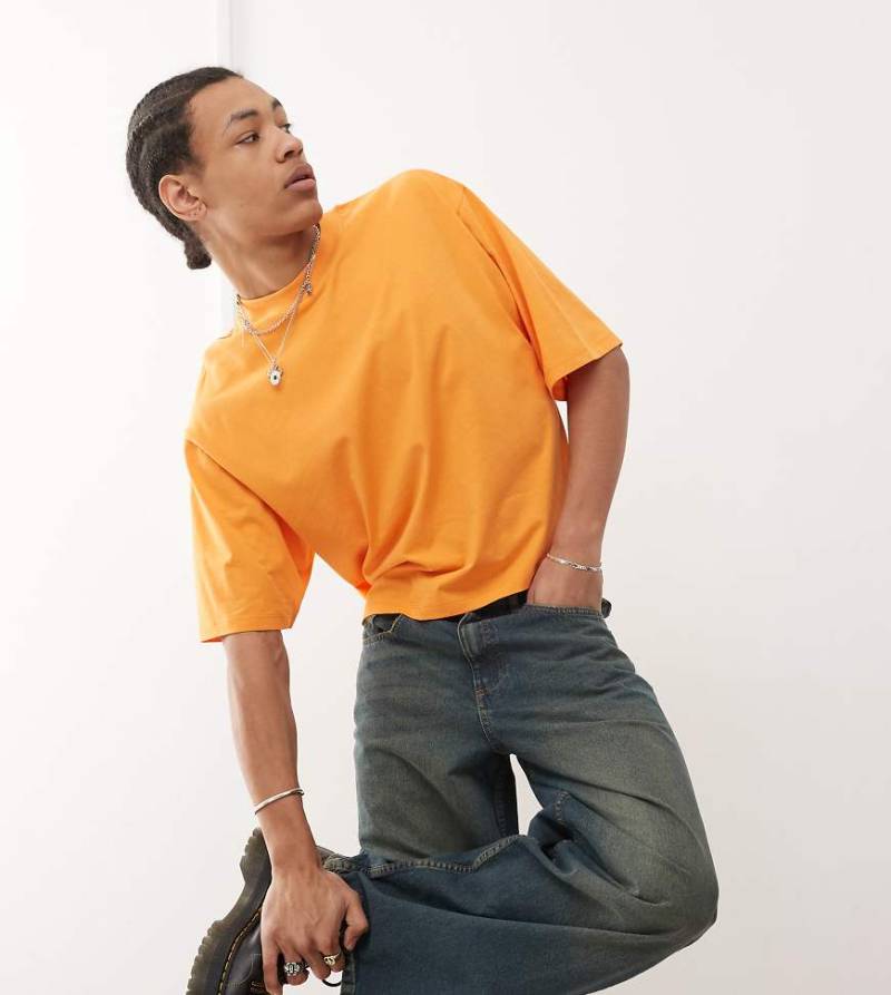 COLLUSION - Kastiges T-Shirt in Orange von Collusion