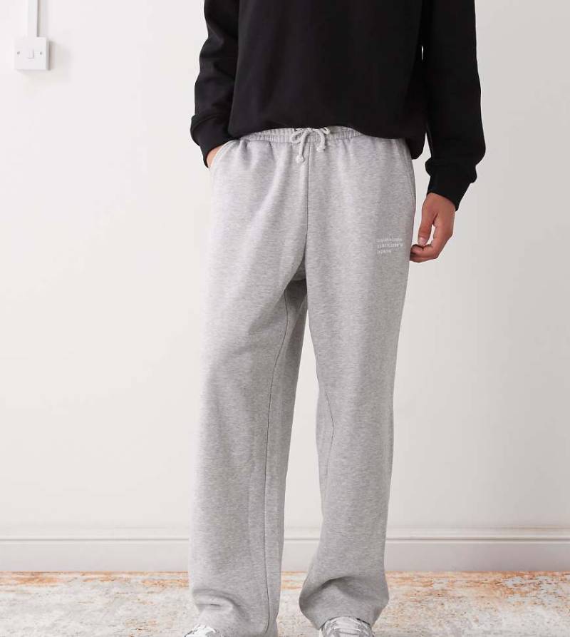 COLLUSION - Locker geschnittene Jogginghose in meliertem Grau von Collusion