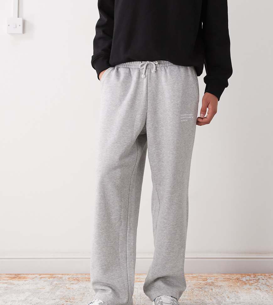 COLLUSION - Locker geschnittene Jogginghose in meliertem Grau von Collusion