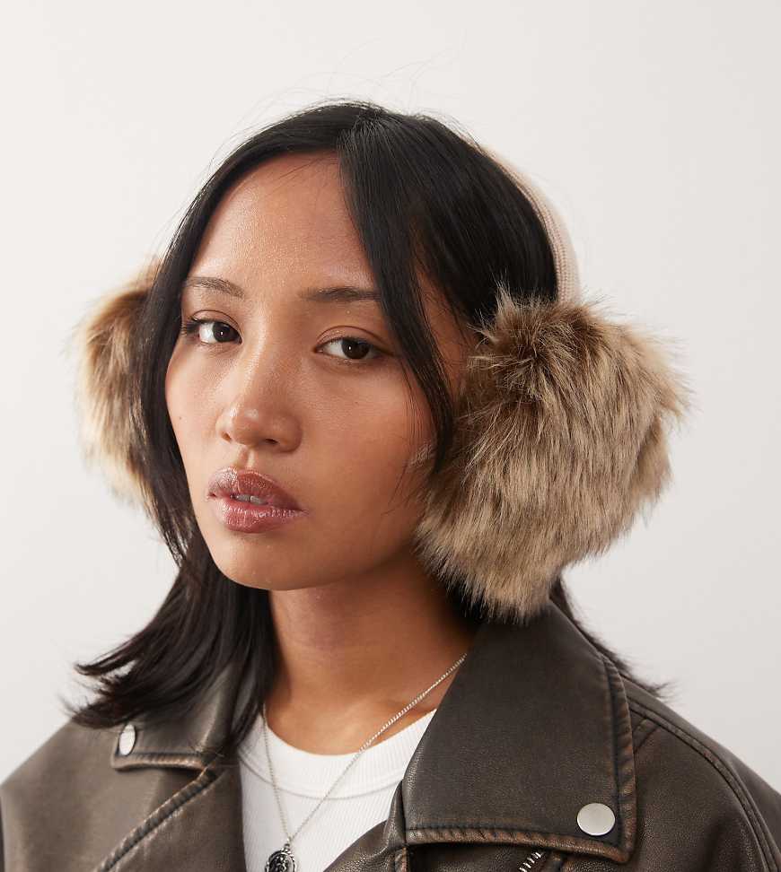 COLLUSION - Ohrenschützer aus Kunstpelz in Hellbraun-Brown COLLUSION - Ohrenschützer aus Kunstpelz in Hellbraun-Brown von Collusion