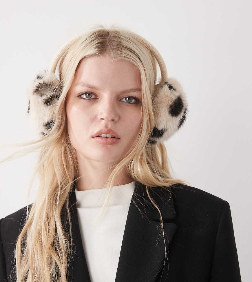 COLLUSION - Ohrenschützer aus Kunstpelz mit Schneeleopardenmuster-Bunt COLLUSION - Ohrenschützer aus Kunstpelz mit Schneeleopardenmuster-Bunt von Collusion