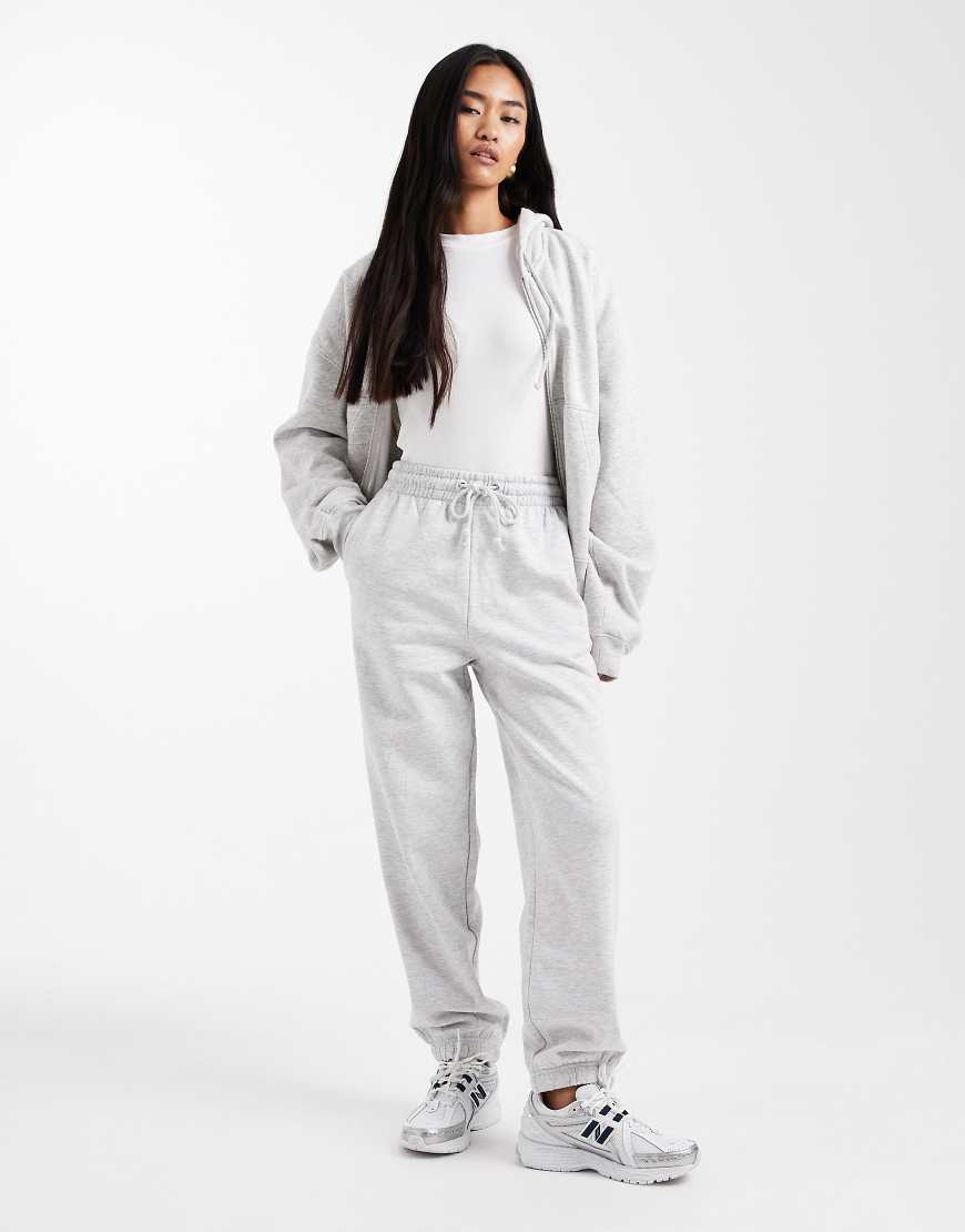 COLLUSION - Oversize-Jogginghose in Grau meliert mit Bündchen von Collusion