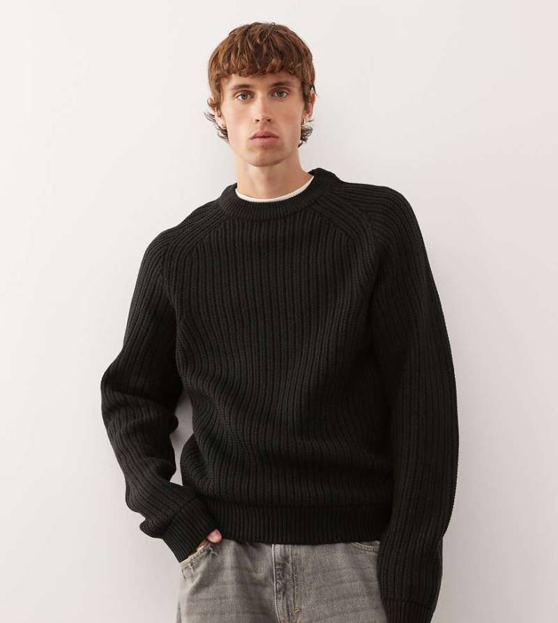 COLLUSION - Oversize-Strickpullover in Schwarz von Collusion