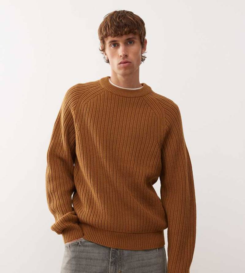 COLLUSION - Oversize-Strickpullover in Taupe-Neutral von Collusion