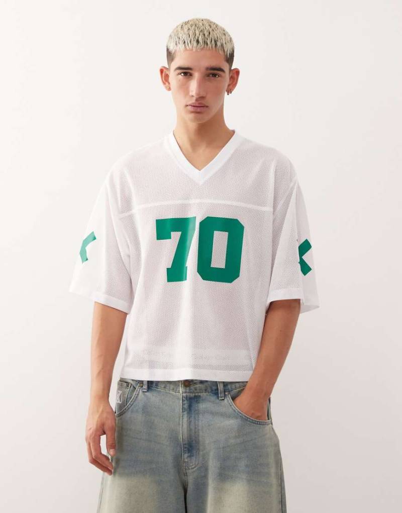 COLLUSION - Sport-Trikot aus grauem Airtex von Collusion