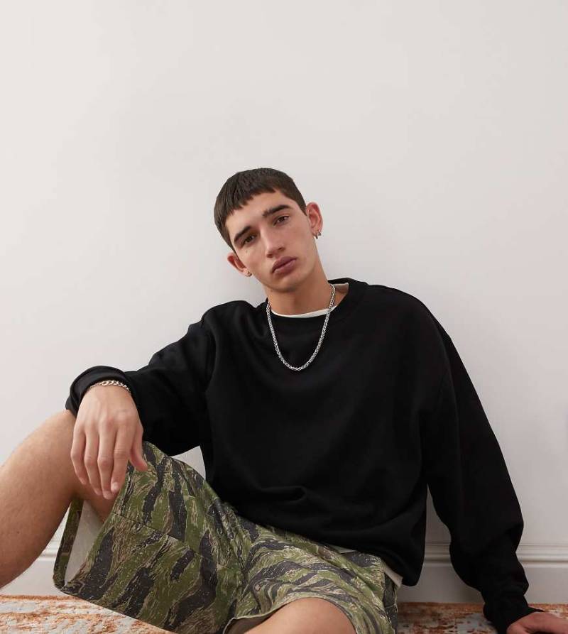 COLLUSION - Sweatshirt in Schwarz von Collusion