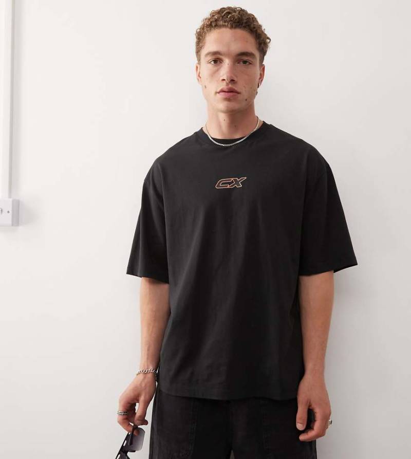 COLLUSION - T-Shirt in Schwarz mit Logoprint von Collusion