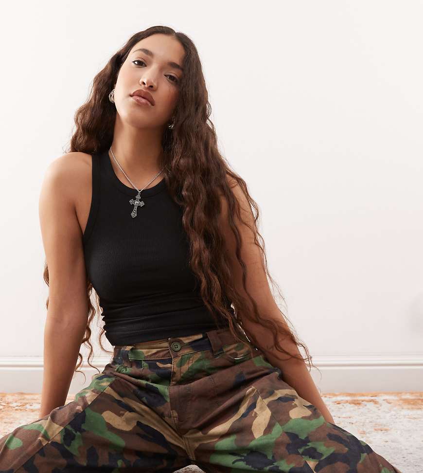 COLLUSION - Trägertop in Schwarz von Collusion