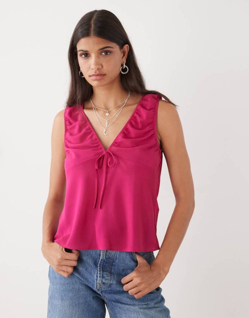 COLLUSION - Babydoll-Camisole aus Chiffon in Pink-Rosa von Collusion