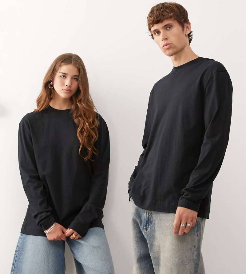 COLLUSION - Unisex - Langärmliges T-Shirt in Schwarz von Collusion
