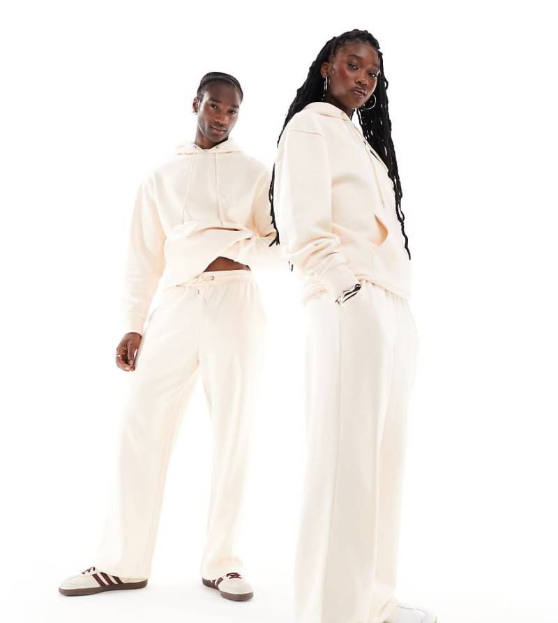 COLLUSION Unisex - Locker geschnittene Skater-Jogginghose in Ecru, Kombiteil-Weiß von Collusion