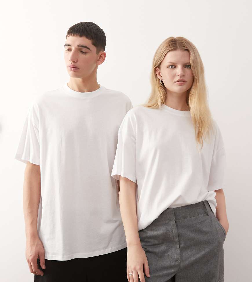 COLLUSION Unisex - T-Shirt in Weiß von Collusion