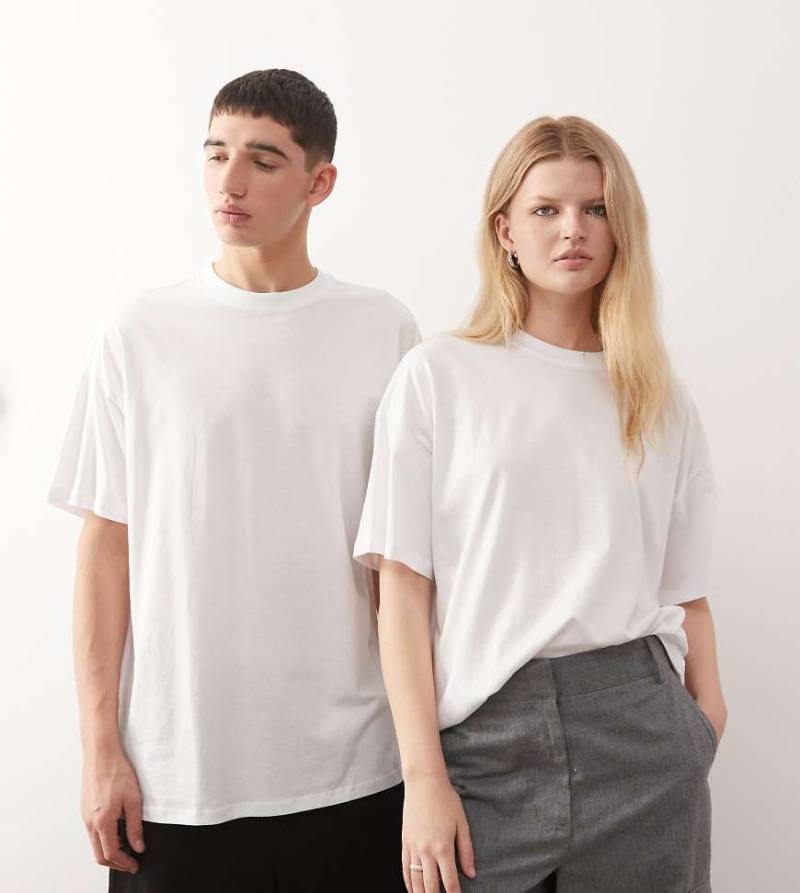 COLLUSION Unisex - T-Shirt in Weiß von Collusion