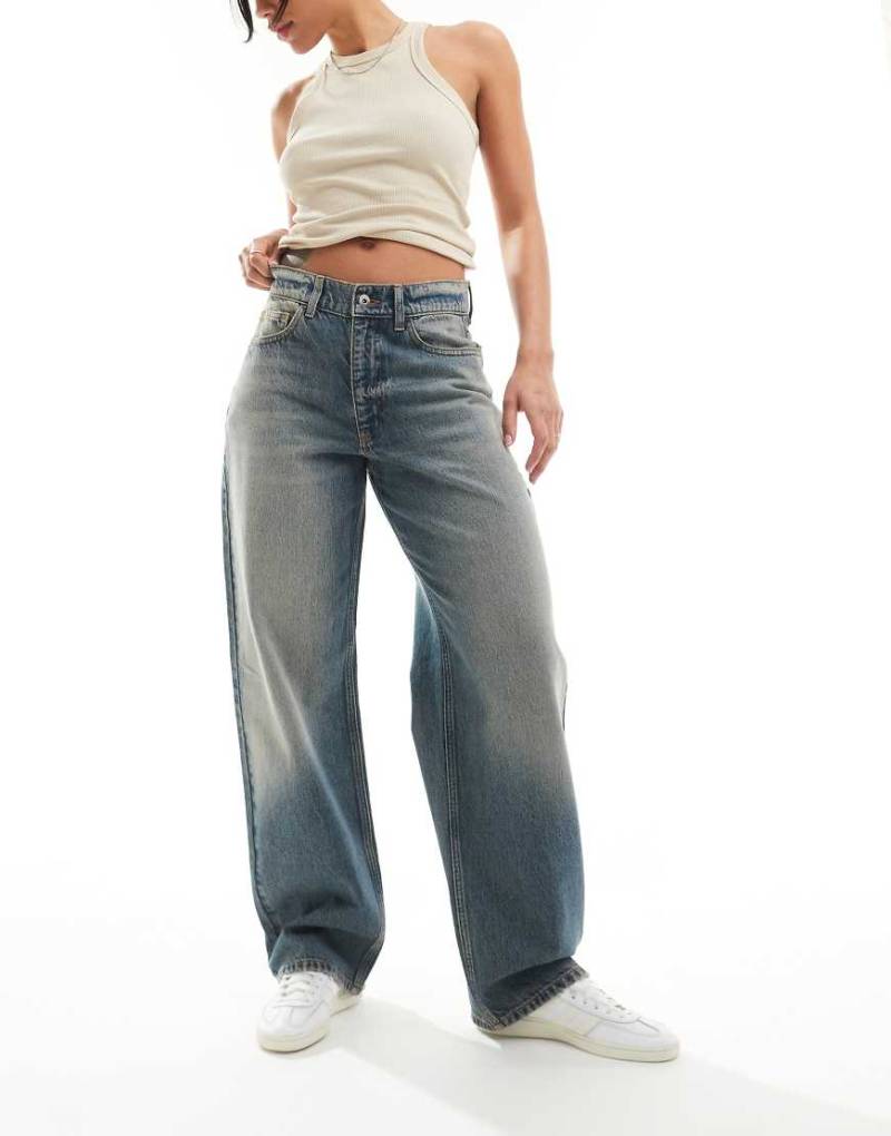 COLLUSION - X001 - Sehr weite Jeans in Stone-Waschung-Neutral von Collusion