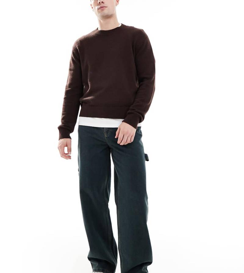 COLLUSION - X011 - Carpenter-Jeans in grüner Grunge-Waschung mit mittelhohem Bund von Collusion