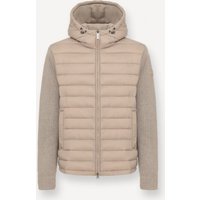 Colmar Originals Gesteppte Hybrid-Kapuzenjacke mit Strickärmeln in 48 von Colmar Originals