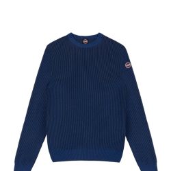 Blaues Colmar Herren Sweatshirt Aus Wolle-kaschmir-mix von Colmar