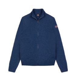 Blaues Colmar Herren Sweatshirt Mit Kaschmiranteil Und Reißverschluss von Colmar