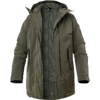 COLMAR Herren Daunenparka grün Mikrofaser unifarben von Colmar