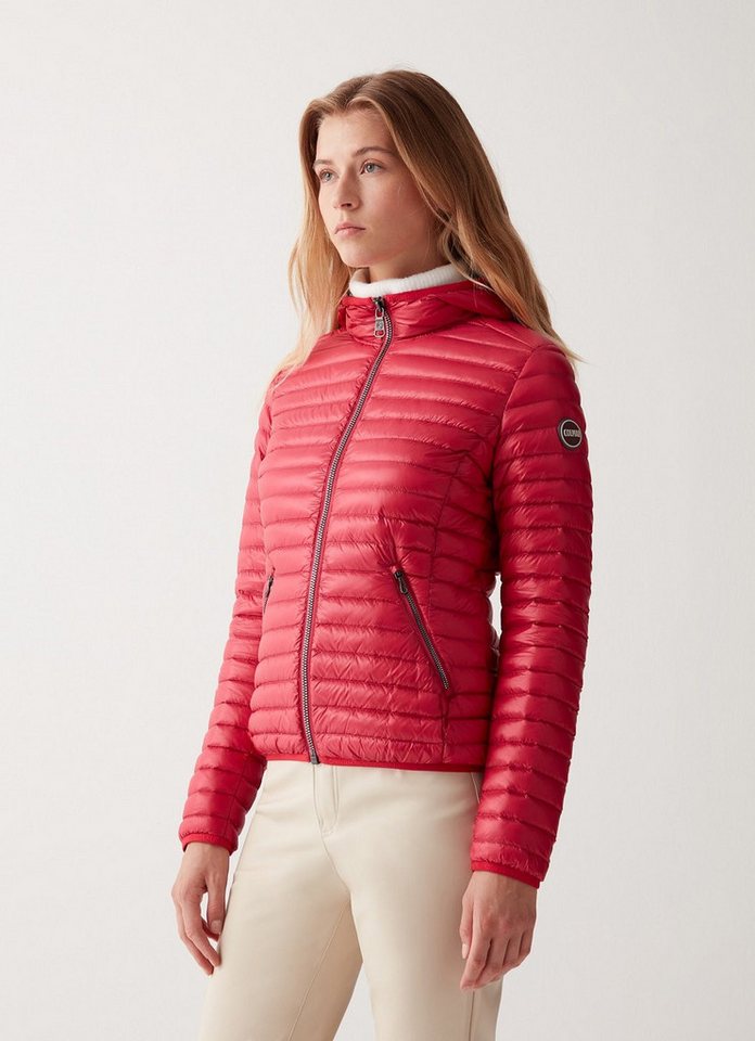 Colmar Winterjacke Übergangansjacke (warm, Daunen Steppjacke, feste Kapuze) rot Damen von Colmar